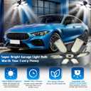 Garage Light - Super Brighter 15000LM Garage Light Bulb 150 Watt Equivalent Screw into E26 Socket w/ 6 Deformable Panels 6500K Led Shop Lights for Base Basement Workshop Warehouse Attic