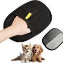 4 x UDEE Pet Hair Removal Glove, Electrostatic Double-Sided Grooming Gloves for Dogs & Cats, Reusable Pet Deshedding Gloves for Carpet, Couch,Clothing and Other Surfaces