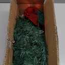 2ft Pre-lit Artificial Mini Christmas Tree,Small Xmas Pine Tree with 50 Lights, Tabletop Christmas Tree Battery Operated Green Xmas Tree for Tabletop