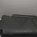 Set of 3 Floor Mats Cargo Liner for Chevrolet Silverado 1500/GMC Sierra 1500 2019-2024 2025, Chevy Silverado/GMC Sierra 2500HD/3500HD Crew Cab 2020-2025 (Rear Row with Carpeted Under-seat Storage)