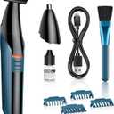 Bikini Trimmer for Women, 2-in-1 Electric Razors for Women, Lady Pubic Hair Trimmer for Bikini Line/Legs/Arms/Armpits, Body Trimmer Safe Hair Removal Groomer Kit, Cordless IPX7 Waterproof Wet/Dry Use