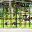 ARIFARO Metal Fence Posts 6 Feet assemblable,Pack of 10,Sturdy Duty No Digging Garden U Post for Wire Fencing Steel Poles for Yard, Outdoor
