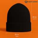 Heat Logic Women Winter Beanie Hat, Warm Stretchy Skull Cap, Soft Cozy Cap, Knit Beanie in Multiple Colors (Black)