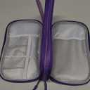 FYY Electronic Organizer, Travel Cable Organizer Bag Pouch Electronic Accessories Carry Case Portable Waterproof Double Layers Storage Bag for Cable, Cord, Charger, Phone, Large Size, Dark Purple