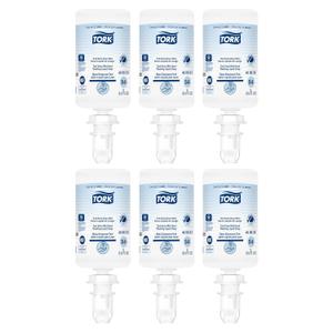 Tork Extra Mild Liquid Hand Soap, Compatible with S4 dispensers, Fragrance-free, Dermatologically tested, eco-friendly 6 x 1L bottles (400031)