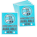 Stockroom Plus Hand Cleaner Here Adhesive Sign Labels, Store Sign (9 x 12 in, 6 Pack)