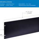 RackPath 4U Blank Rack Mount Panel Spacer for 19in Server Rack Enclosure or Network Cabinet 2 Pack