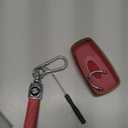 For Ford Key Fob Cover with Keychain, Soft TPU Key Case Shell Full Protection for Ford Explorer Fusion Escape Edge Expedition F150 F250 F350 F450 F550 Maverick Mustang(Red)