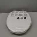 Bidet Toilet Seat, Soft Close Round Toilet Seat, Button control Feminine/Posterior Wash Switch, Knob Control Water Pressure,White Bidet Seat Attachment with Brass inlet