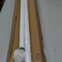 No-Twist Shower Curtain Rod by EZFurni, 4282 Inch Heavy Duty Tension Rod with Lock-In Stability, No Drill, Spring-Loaded Non-Slip Secure Hold for Bathroom, Window, Closet, 1.26" Diameter, White