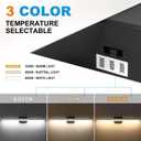 SineRise LED Modern Bathroom Vanity Light Bar (40-Inch, 3000K/4000K/6000K), Matte Black Dimmable Modern Acrylic Bathroom Wall Lighting Fixtures Over Mirror