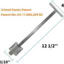 Undermount Sink Brackets, Steel Undermount Sink Support, Undermount Kitchen Sink Kit for Fallen Sink Support (Patent)