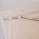 6 Pcs Mesh Laundry Bag Sturdy Zipper Mesh Wash Bags for Delicate Underwear Clothes Socks Shoes (Beige)