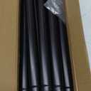 Black Long Curtain Rod Tension Shower Curtain Rods 30 to 120 inch Adjustable Spring Heavy Duty Rods for Bathroom Windows Outdoor No Drill No Slip Spliced and Telescopic Design