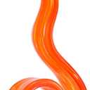 11.4" Tall Hand-Blown Glass Sculpture Murano-Style Sculpture Art Ornament Statue Figurines Home Decor Accent Piece Coastal Ocean Nautical Home Decor,Shelf,TV Stand,Tabletop Centerpieces,Wonderful Gift (Red)