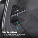 2PCS Rear Trunk Storage Bins with Lids for Tesla Model Y Juniper 5 Seater,TPE Side Cargo Organizer Boxes Rear Trunk Containers for New Tesla Model Y 2025-2026 Accessories
