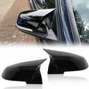 Pair Side Mirror Covers Compatible with BMW F20 F22 F30 F32 F34 E84 I3, Caps Driver and Passenger Side