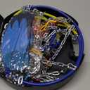 Snow-Chains Easy Install Tire-Chains, One-Pull Fit Design Tire Snow Chains for Passenger Cars, Sedan, SUVs, Emergency Winter Tire Traction Car Tires 215 225 235 245 255 275 - Set of 2 (KN130)