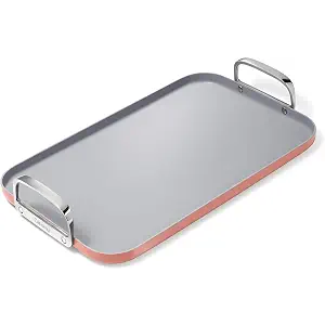 Caraway Double Burner Griddle, 19x12" Griddle Pan
Non-Stick Ceramic Coated, Non-Toxic, PTFE and PFOA Free, Oven Safe and Compatible with All Stovetops, Perracotta