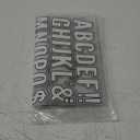 190 Pcs Iron on Letters Iron on Numbers Alphabets Fabric Stickers 8 Inch and 3 Inch Number Patches 2'' Heat Transfer Letters for Clothing DIY Crafts Sports Team Uniform(Border Style,White)