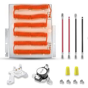 For Speed Queen Dryer Heating Element 503978 61927 ADE3SRGS173TW01 ADE3LRGS171TW01, For speed queen dryer parts SDE4000AYW SDE4606AYW, For Maytag MDET446AYW MDET236AYW with Kit
