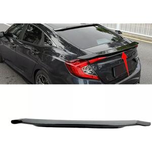 MUTUSAISI Gloss Black Rear Lip Spoiler Wing Compatible with Honda Civic SI/LX/EX/DX/Sport/Touring/Sedan 2016 2017 2018 2019 2020 2021 Accessories
