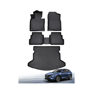 for Mazda CX-5 Floor Mats 2025 2024 2023 2022 2021 2020 2019 2018 2017, for Mazda CX5 All Weather Trunk Mat Cargo Liner Carpet Rubber -Compatible for CX 5 Accessories 2017-2025