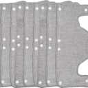 Big Light Gray Hard Hat Sweatband,Reusable Washable Terry Cotton Hard Hat Liner snap on, 9 pcs per Pack