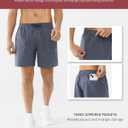 Cosmolle Men's 7" Quick Dry Stretch Hiking Shorts for Running Fishing and Outdoor Adventure with Multi Pockets (Gray, XL)