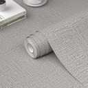 WADILE Grasscloth Peel and Stick Wallpaper 23.6in x 472in, Textured Contact Paper for Cabinets, Faux Linen Wall Paper Pull and Stick, Fabric Vinyl Wallpaper Self Adhesive Light Gray