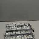 5 Pack Gridwall Waterfall Faceout with 5 Hooks Gridwall Clothes Hanger Gridwall Waterfall Faceout Hooks Rectangular Tube Display for Wire Grid and Grid Wall (5, Black)