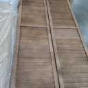 4 Panel Wood Room Divider 5.75 Ft Tall Privacy Wall Divider 68.9" x 15.75" Each Panel Folding Wood Screen for Home Office Bedroom Restaurant Brown