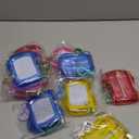 Aodaer 12 Pieces Mini Magnetic Drawing Board with Pen 4 Inch Backpack Keychain Clip Drawing Boards Erasable Doodle Board Sketch Pad Drawing Tablet for Birthday Gifts Car Trip Educational Toys