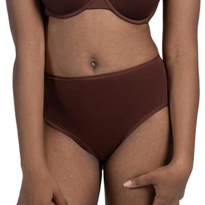 Women's Full Brief Underwear High Waisted Full Coverage Ladies Panties 3 Pack (M)