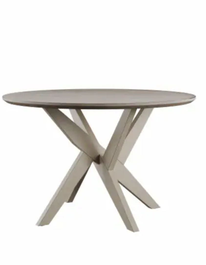 Emerald Home Lakeview Round Dining Table Gray