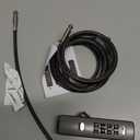 4-Digit Combination Cable Luggage Lock with 3 Interchangeable Steel Cables (9"/24"/47")  for Bike, Backpack, Gym, Cabinet, Gate (Black, 2 Pack)