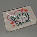 Speech Therapy Gifts Speech Pathologist Gifts Makeup Bag Gifts for Speech Therapists Cosmetic Bag SLP Gifts Birthday Christmas Thank You Gift for Women Speech Language Pathology Coworker Colleague