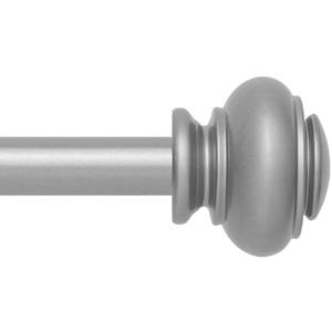 Standard Decorative Curtain Rods for window 30 to 55,3/4 inch Adjustable Curtain Rods，Heavy Duty Drapery Rods，Silver