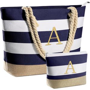 YOOLIFE Beach Bags for Women - Travel Canvas Beach Tote, Pool Waterproof Bag, Travel Essentials, Gifts for Women Birthday