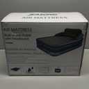 A-ER-FA Queen Air Mattress with Detachable Headboard and Cup Holder - 20 Height 700lbs Capacity Comfort Inflatable Bed for Guests Home Camping and Travel Durable Construction,Colchn Inflable,Air Bed