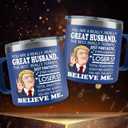 Christmas Husband Gifts From Wife - Husband Mug - Wedding, Anniversary, Birthday Gift For Husbands - Christmas Gift Mug For Husbands, Groom, Him, Men - Stainless Steel Tumbler 14OZ