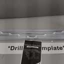 Wall Mounted Clothes Drying Rack 32", Foldable Wall Mount Laundry Rack Folding Indoor, Drying Rack Clothing Collapsible, Hidden Space Saver with Wall Template, 5 Rods, White