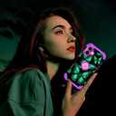 Casetego for iPhone 16 Plus Case,Glow in The Dark Three Layer Heavy Duty Sturdy Shockproof Full Protection Rugged Hard PC+Soft TPU Bumper Case for Apple iPhone 16 Plus 6.7 inch,Sky Purple