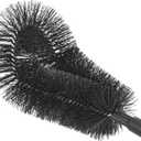 Efficient Gutter Scrubber Brush Head Replacement with Bending Design for Tight Space and Curved Gutters Task Steel, 2 Packs