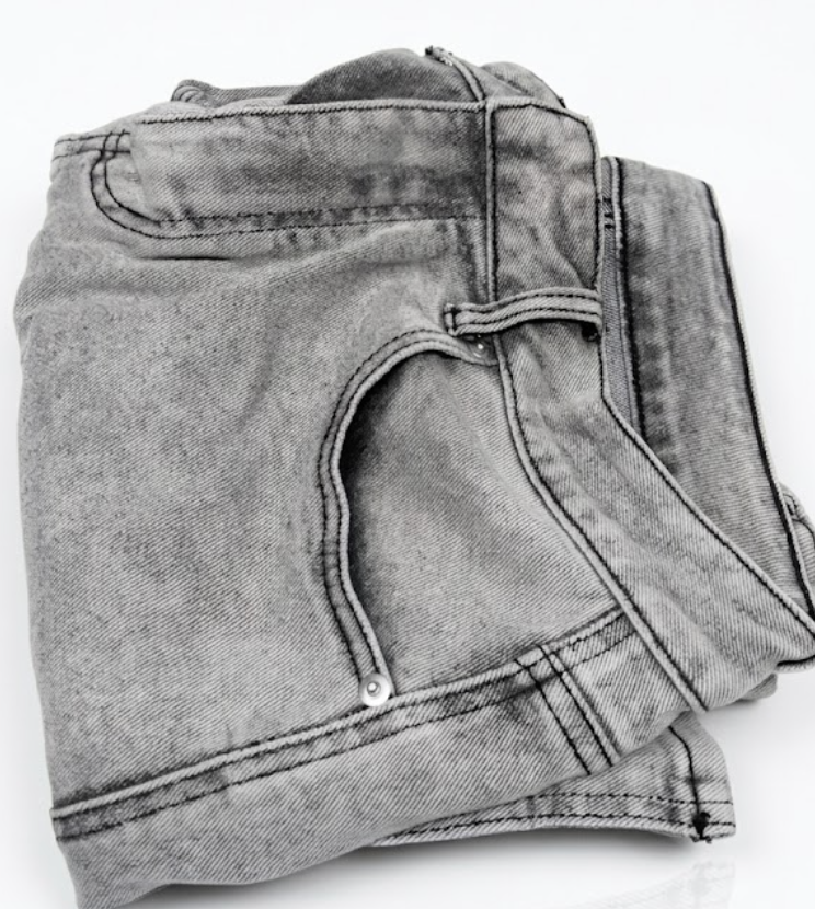 Relaxed Fit Boot Cut Jean, Grey Jeans, L