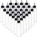 32 Pack 4oz Empty LDPE Plastic Squeeze Dropper Bottles with Twist Cap, Multi-Purpose for Hair Oil, Hot Sauce, Oils, Liquids, Art Crafts, Kitchen and Household Use