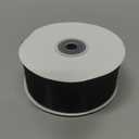 1-1/2 Inches 50 Yards Black Satin Ribbon, Solid Fabric Ribbon Roll for Flower Bouquets, Gift Wrapping, Wedding, Handmade Crafts
