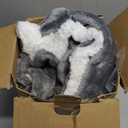 Bedsure GentleSoft Sherpa Fleece Throw Blanket for Couch  Thick & Cozy Christmas Blanket for Winter, Non-Heated, Soft Fuzzy Plush Throw Gifts for Women and Men, Grey, 50x60 Inches