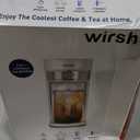 Wirsh Iced Tea & Coffee Maker with 3Qt Glass Pitcher,Strength Control,White