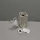 Yarra-Decor Bedside Lamp with USB Port - Touch Control Table Lamp for Bedroom 3 Way Dimmable Nightstand Lamp with Round White Fabric Shade for Living Room, Dorm, Home Office (LED Bulb Included)